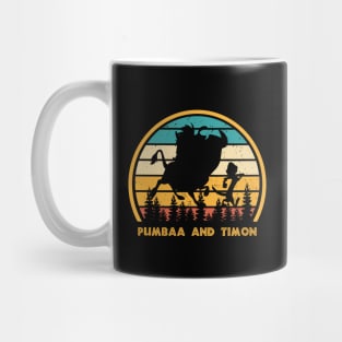 Pumbaa and Timon Vintage Mug